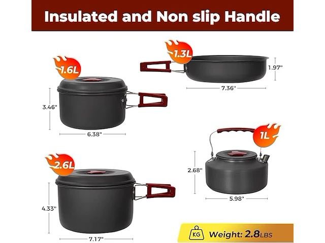 Bulin camping kookgerei mess kit - afbeelding 2 van  4