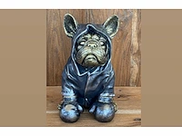 Bulldog bokser met cape h26,5cm original - afbeelding 2 van  3