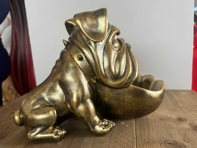 Bulldog mond open h21cm - afbeelding 2 van  2