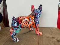 Bulldog staand graffiti h20,5cm - afbeelding 3 van  3