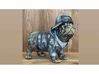 Bulldog staand pet jas h21cm original - afbeelding 1 van  3
