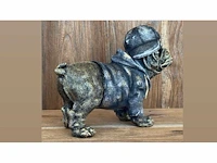 Bulldog staand pet jas h21cm original - afbeelding 3 van  3