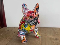 Bulldog zit graffiti klein h20cm - afbeelding 1 van  3