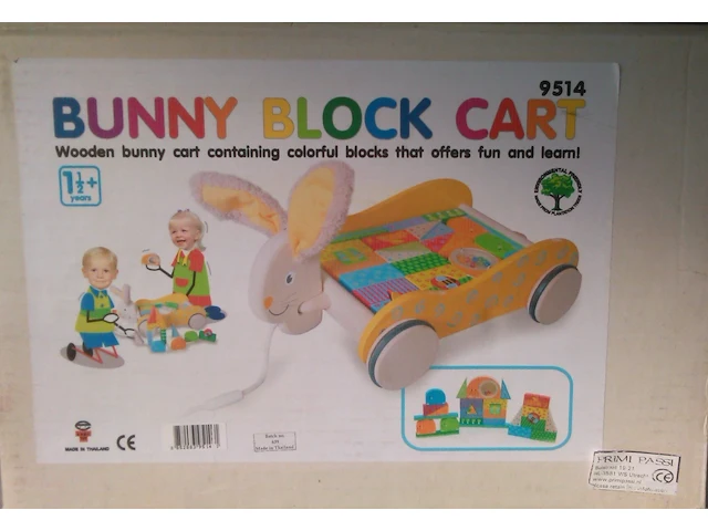 Bunny block cart - afbeelding 1 van  7