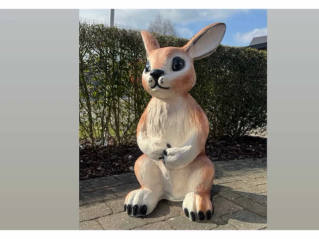 Bunny / konijn h85cm brown - afbeelding 1 van  2
