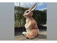 Bunny / konijn h85cm brown - afbeelding 2 van  2