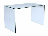 Bureau - gebogen glas - transparant - afbeelding 2 van  5