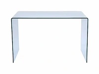 Bureau - gebogen glas - transparant - afbeelding 3 van  5