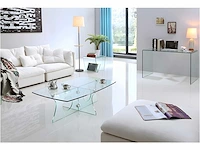 Bureau - gebogen glas - transparant - afbeelding 5 van  5