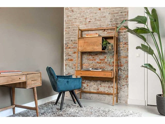 Bureau - retro - acacia - large - afbeelding 4 van  4