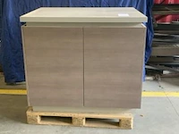 Bureaukast eiland afm plm 124 x 81 x 111 cm - afbeelding 1 van  2