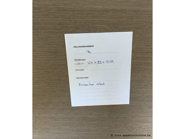 Bureaukast eiland afm plm 124 x 81 x 111 cm - afbeelding 2 van  2