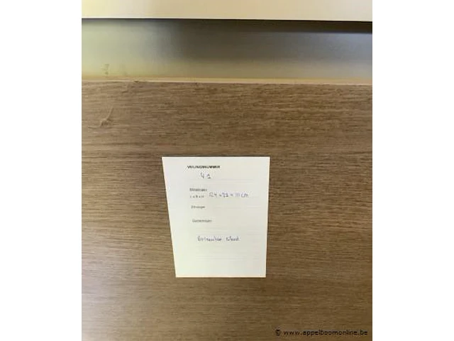 Bureaukast eiland afm plm 124 x 81 x 111 cm - afbeelding 2 van  2