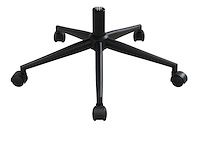 Bureaustoel - getextureerde stof - beige - verstelbare hoogte - afbeelding 5 van  7