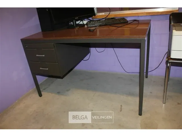 Bureautafel + 4 stoelen - afbeelding 4 van  4
