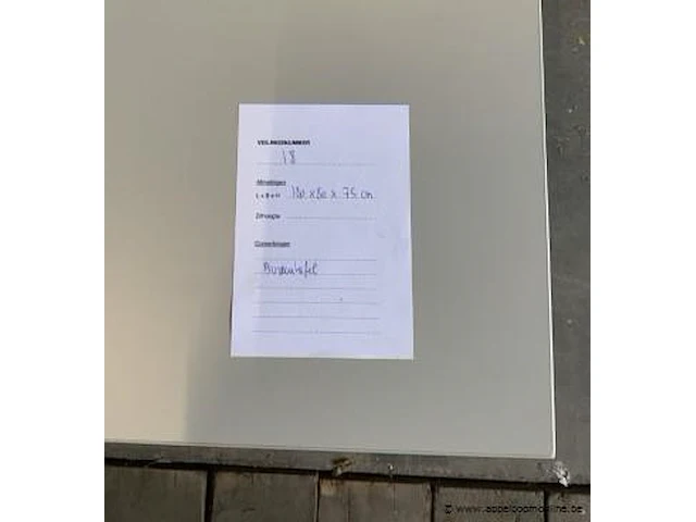 Bureautafel afm plm 180 x 80 x 75 cm - afbeelding 2 van  2