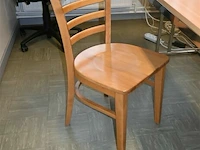 Bureautafel + bruine stoel - afbeelding 4 van  4