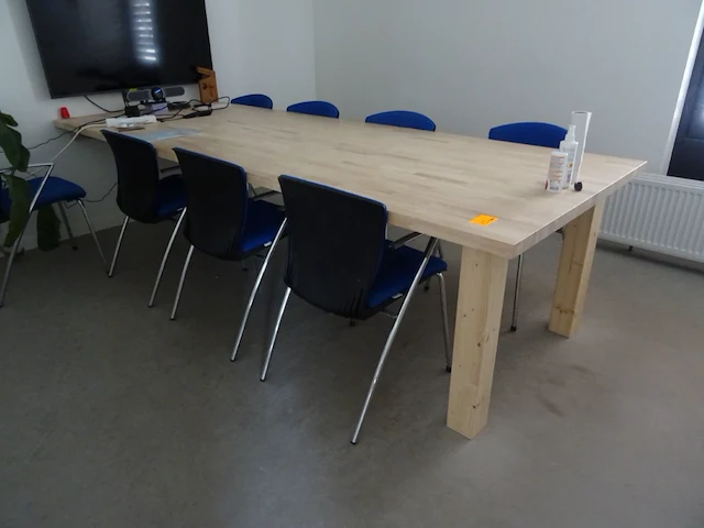 Bureautafel in hout - afbeelding 1 van  1