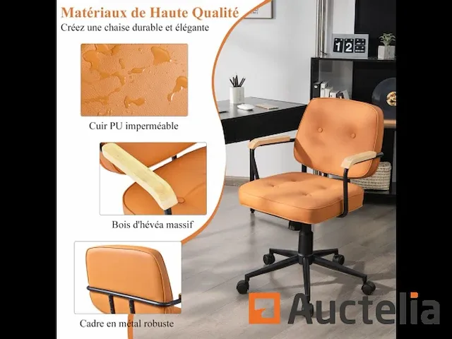 Bureautafel zetel-rocker rugleuning-armleuning - afbeelding 3 van  12
