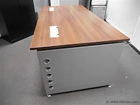 Bureel formica 200x100x74 incl 2 ladenblok - afbeelding 2 van  3