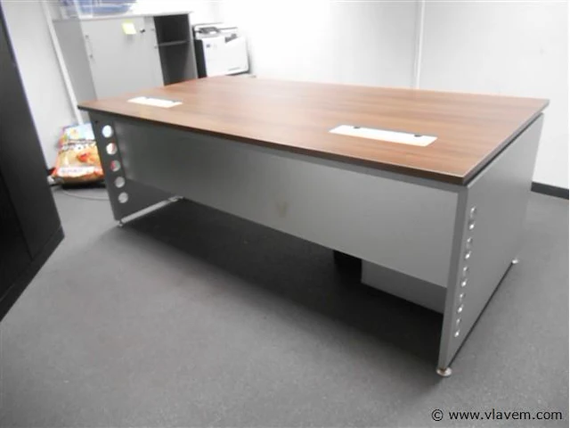 Bureel formica 200x100x74 incl 2 ladenblok - afbeelding 3 van  3