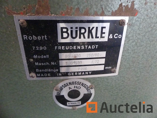 Bürkle bsu 550 250/80 eindloze bandschuurmachine - afbeelding 4 van  10