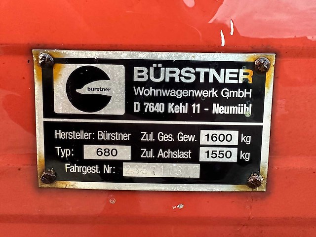 Burstner - 680 - caravan - afbeelding 29 van  29