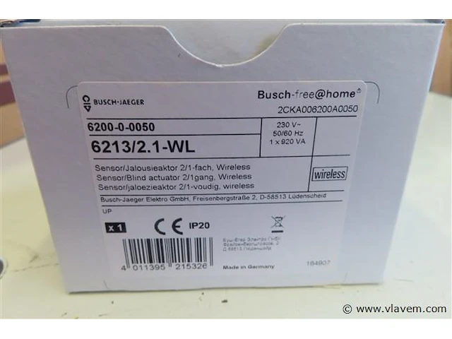 Busch free at home , sensor/jaloezieactor - afbeelding 2 van  3