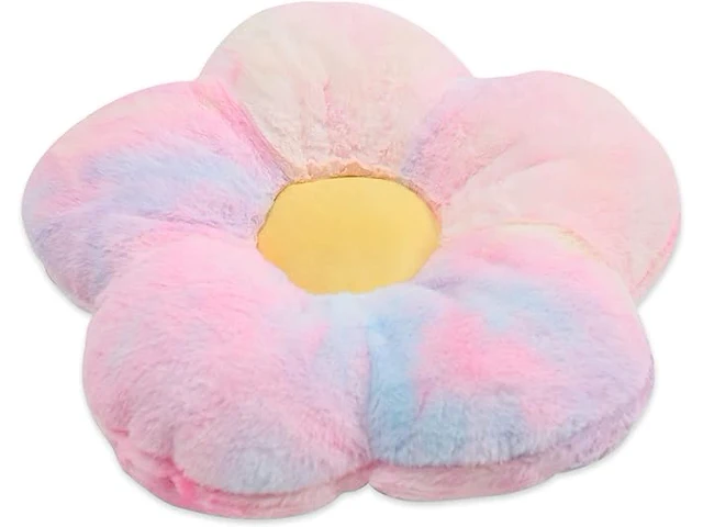 Butterfly craze tie dye daisy lounge bloemkussen - afbeelding 1 van  3
