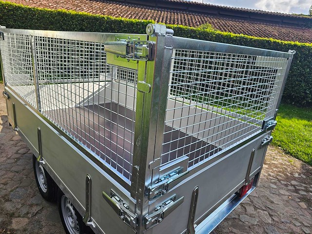 Bw trailers - 2025 - nieuw - kipper met opbouw draadnet - afbeelding 3 van  13