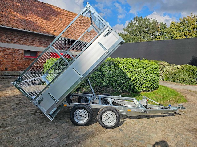 Bw trailers - 2025 - nieuw - kipper met opbouw draadnet - afbeelding 1 van  13