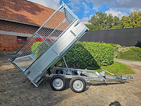 Bw trailers - 2025 - nieuw - kipper met opbouw draadnet - afbeelding 1 van  13