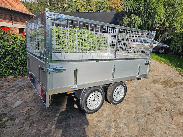Bw trailers - 2025 - nieuw - kipper met opbouw draadnet - afbeelding 8 van  13