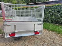 Bw trailers - 2025 - nieuw - ongeremde plateau aanhangwagen met draadnet - afbeelding 7 van  10