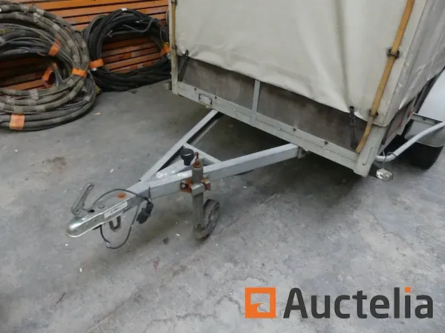 Bw trailers dubbelassige aanhanger met dekzeil 500 kg - afbeelding 8 van  9