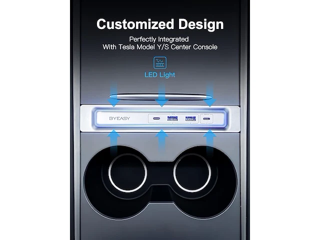 Byeasy tesla usb hub - afbeelding 3 van  6