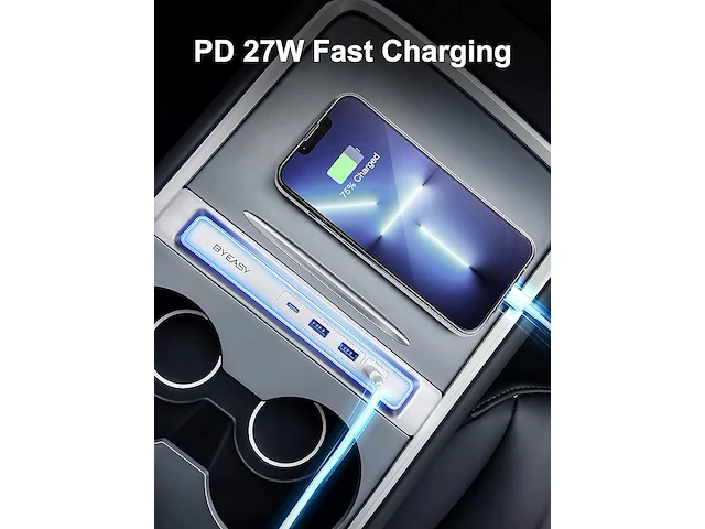 Byeasy tesla usb hub - afbeelding 4 van  6