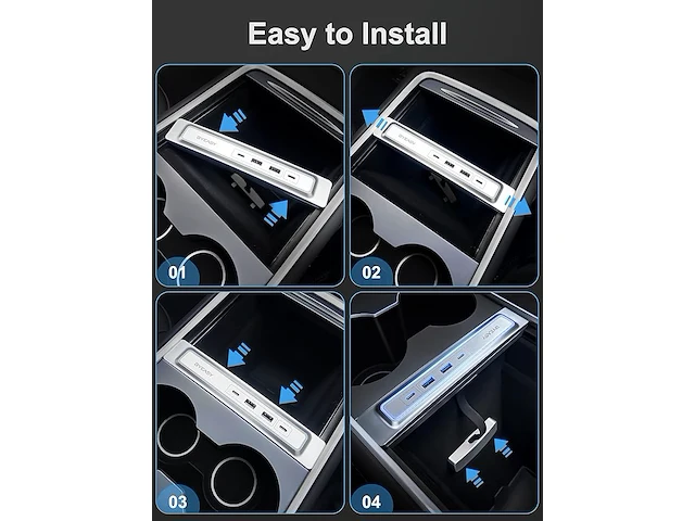 Byeasy tesla usb hub - afbeelding 6 van  6