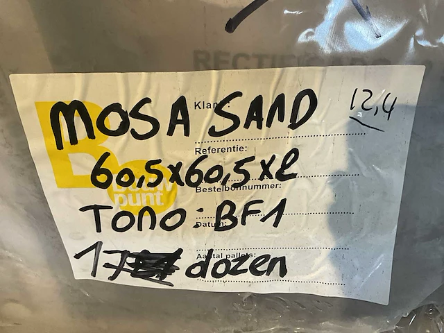 Ca. 12.4m2 keramische tegels pamesa mosa sand(60.5x60.5) - afbeelding 5 van  6