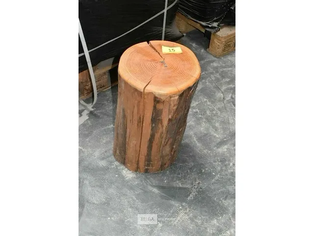 Ca. 16 boomstamzitjes ca. 45 cm hoog diverse doormeters - afbeelding 2 van  4