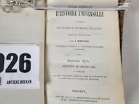 Ca 1870 vier boeken in leer thema geschiedennis - afbeelding 3 van  5