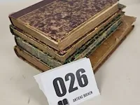 Ca 1870 vier boeken in leer thema geschiedennis - afbeelding 5 van  5