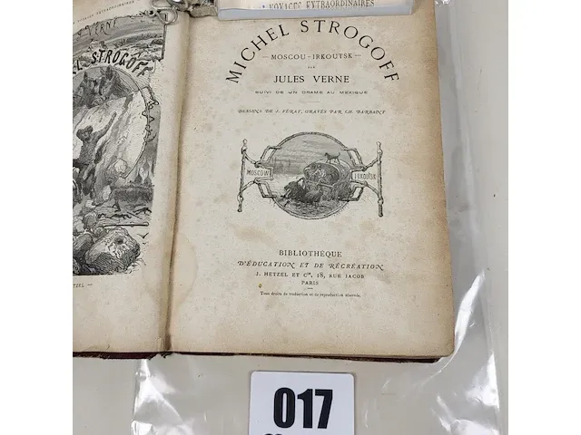 Ca 1900 jules verne michel strogoff moscou-irkoutsk - afbeelding 1 van  9
