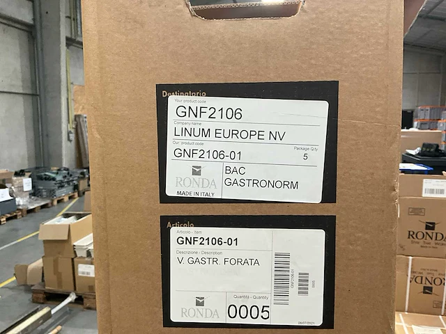 Ca. 20x geperforeerde gastronormbakken ronda gnf2106 - afbeelding 3 van  3