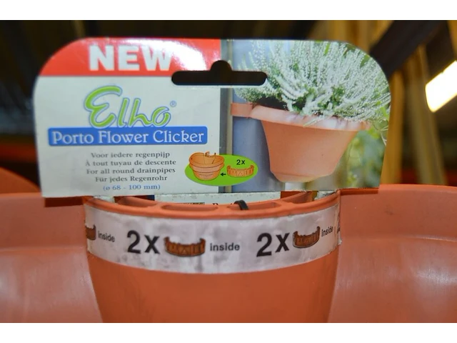 Ca 35 bloempot elho kleur terracotta - afbeelding 7 van  7