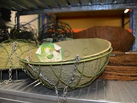 Ca 50 hangbloempot ubink 25cm met ca 25 kokos inleggers - afbeelding 2 van  4