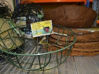 Ca 50 hangbloempot ubink 25cm met ca 25 kokos inleggers - afbeelding 4 van  4