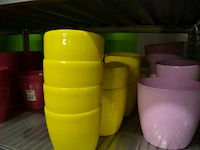 Ca 60 diverse bloempot in diverse kleuren - afbeelding 5 van  6