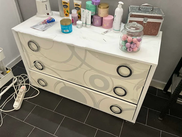 Cabinet/ladenkast met spiegel - afbeelding 5 van  9