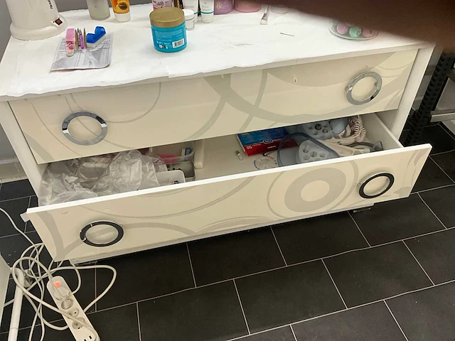 Cabinet/ladenkast met spiegel - afbeelding 6 van  9